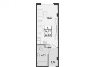 Квартира на продажу студия, 23.5 м2, Мурино