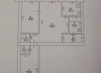 Продается 3-комнатная квартира, 54.5 м2, поселок городского типа Мохсоголлох, Соколиная улица