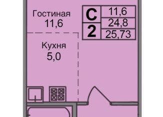 Квартира на продажу студия, 26 м2, Ижевск, Индустриальный район, улица Халтурина, 41