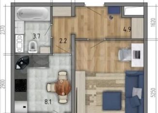 Продаю 1-комнатную квартиру, 37 м2, Воронеж, ЖК Микрорайон Боровое, улица Фёдора Тютчева, 93/1