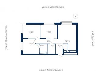 Продаю трехкомнатную квартиру, 85.8 м2, Екатеринбург, ЖК Парк Столиц