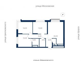 Продается 3-комнатная квартира, 86 м2, Екатеринбург, ЖК Парк Столиц