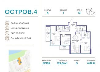 Продается 3-ком. квартира, 124.9 м2, Москва, район Хорошёво-Мнёвники
