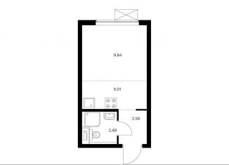 Продается квартира студия, 19.9 м2, Москва, ЖК Матвеевский Парк