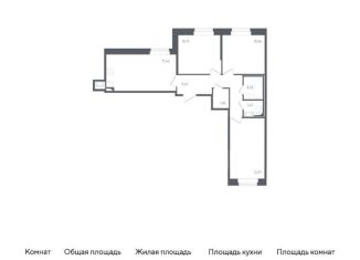 Продам 3-комнатную квартиру, 63.2 м2, Колпино, жилой комплекс Новое Колпино, к34