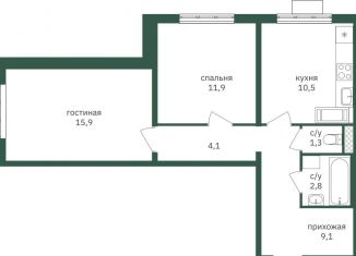 Продается 2-комнатная квартира, 55.6 м2, Москва, район Чертаново Южное