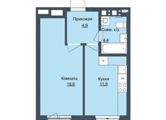 Продам 1-комнатную квартиру, 37.3 м2, Ижевск, Северо-Западный жилой район