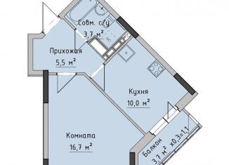 Продажа 1-комнатной квартиры, 35.9 м2, Ижевск, ЖК Холмогоровский