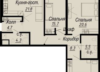 Продаю 3-комнатную квартиру, 107.6 м2, Санкт-Петербург, муниципальный округ Аптекарский Остров