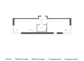 Продажа однокомнатной квартиры, 48.3 м2, село Лайково