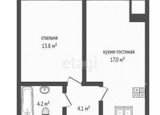 Продается 2-комнатная квартира, 39.1 м2, деревня Румянцево, улица Инженера Кнорре, 7к3, ЖК Хоумсити