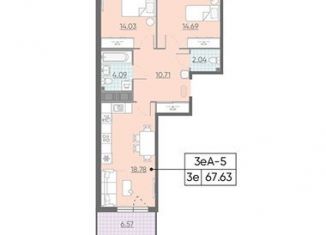 Продаю 2-комнатную квартиру, 67.3 м2, Санкт-Петербург, метро Приморская