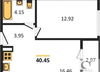 Продаю 1-ком. квартиру, 40.4 м2, Новосибирск, метро Берёзовая роща, улица Авиастроителей, 3/1