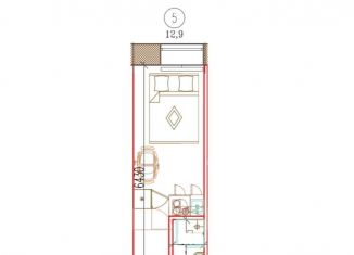 Продается квартира студия, 12.9 м2, Санкт-Петербург, проспект Стачек, 38, метро Кировский завод