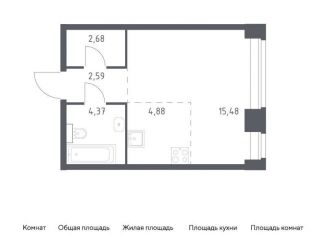Продается квартира студия, 30 м2, Москва, жилой комплекс Нова, к1, метро Кутузовская