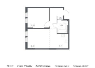 Продается однокомнатная квартира, 45.3 м2, Москва, жилой комплекс Остафьево, к19