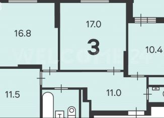 Продам трехкомнатную квартиру, 72.8 м2, Москва, Тайнинская улица, 7к2, метро Бабушкинская