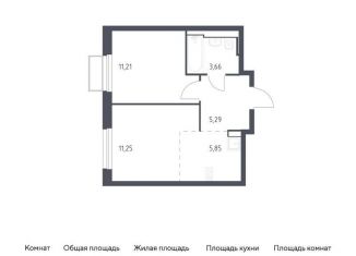 Продается 1-комнатная квартира, 37.3 м2, Московская область, жилой комплекс Квартал Строгино, к2