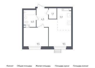 Продам однокомнатную квартиру, 34.9 м2, Москва, проспект Куприна, 36к1