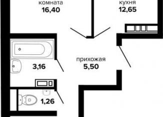 Продажа двухкомнатной квартиры, 54.9 м2, Краснодар, Прикубанский округ, Российская улица, 257/7лит1