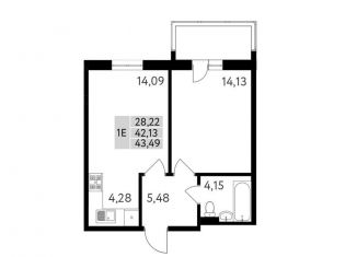 Продаю двухкомнатную квартиру, 43.5 м2, Адыгея