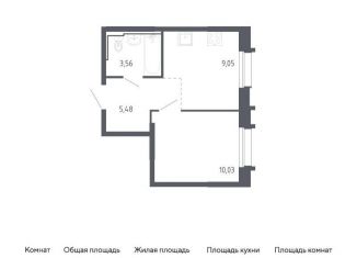 Продается 1-комнатная квартира, 28.1 м2, Приморский край