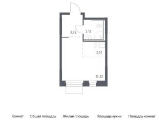 Квартира на продажу студия, 22.3 м2, Мытищи, жилой комплекс Мытищи Парк, к5