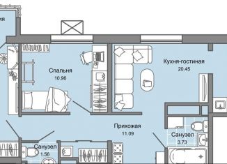 Продам 3-комнатную квартиру, 65 м2, Ульяновск, Заволжский район, жилой комплекс Юлла, 2