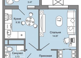 Продаю однокомнатную квартиру, 34 м2, Ульяновск, жилой комплекс Юлла, 2