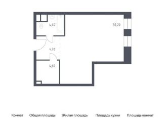 Квартира на продажу студия, 45.7 м2, Москва, район Замоскворечье, Стремянный переулок, 2