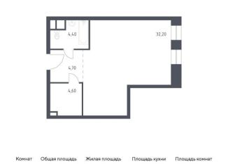 Продажа квартиры студии, 45.7 м2, Москва, Стремянный переулок, 2, метро Добрынинская