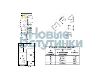Продажа 1-комнатной квартиры, 35.4 м2, Москва, 3-я Нововатутинская улица, 15к1