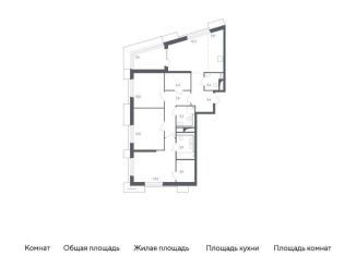 Продаю 3-комнатную квартиру, 90.4 м2, Московская область, жилой комплекс Спутник, 23