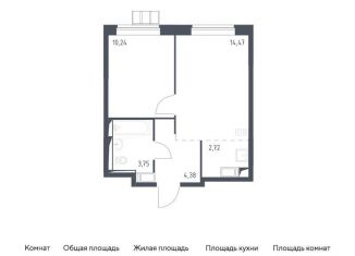 Продам 1-комнатную квартиру, 35.6 м2, поселение Рязановское, жилой комплекс Алхимово, к12