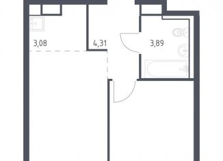 Продам 1-комнатную квартиру, 37.6 м2, Ленинградская область
