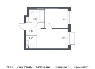 Продается 1-ком. квартира, 32.6 м2, Московская область, жилой комплекс Томилино Парк, к6.3