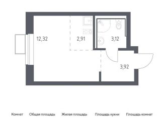 Продаю квартиру студию, 22.3 м2, посёлок Жилино-1, жилой комплекс Егорово Парк, к3.1