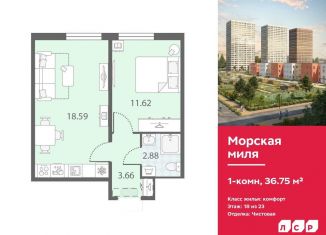 Продается 1-ком. квартира, 36.8 м2, Санкт-Петербург, метро Ленинский проспект