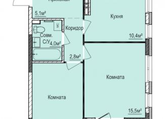 Продаю 2-комнатную квартиру, 50.8 м2, Ижевск
