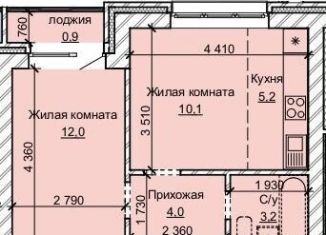 Продается двухкомнатная квартира, 35.4 м2, Барнаул