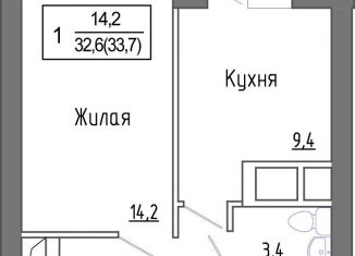 Продажа 1-ком. квартиры, 32.2 м2, Московская область, жилой комплекс ЗаМитино, к1