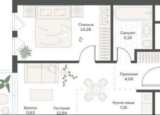 Продам однокомнатную квартиру, 44 м2, Москва, метро Академическая