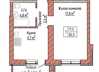 Продажа 1-ком. квартиры, 36 м2, Самара