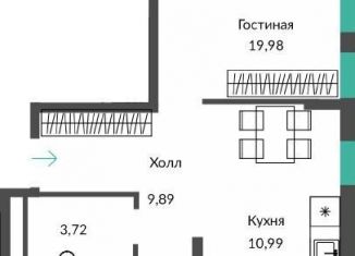 Продажа трехкомнатной квартиры, 77.5 м2, Крым