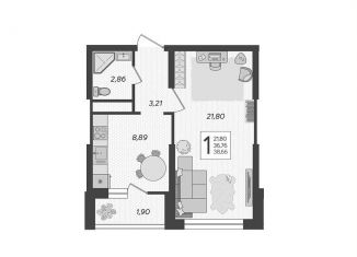 Продаю 1-комнатную квартиру, 38.7 м2, Сочи, микрорайон Бытха