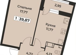 1-ком. квартира на продажу, 39.9 м2, Мурино, проспект Авиаторов Балтики, 29к2