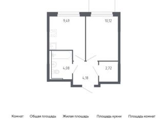 Продажа 1-ком. квартиры, 30.6 м2, Тюмень, жилой комплекс Чаркова 72, 1.3
