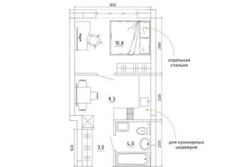 Продается квартира со свободной планировкой, 28.1 м2, Кемеровская область