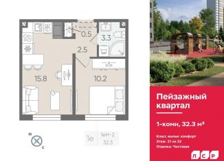 Продажа 1-ком. квартиры, 32.3 м2, Санкт-Петербург