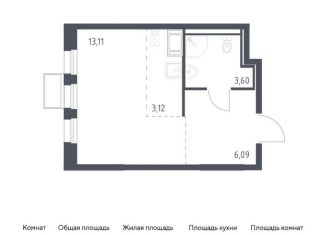 Продается квартира студия, 25.9 м2, Московская область, жилой комплекс Горки Парк, к4.2